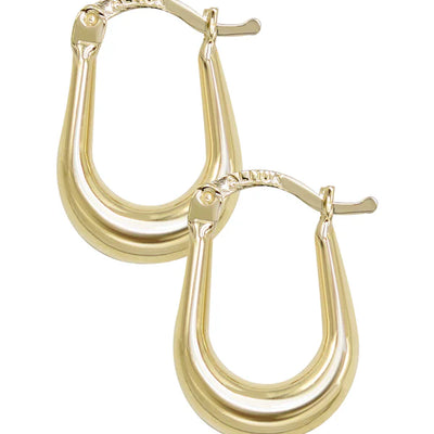 10K Womens Gold Hoop Earrings | 3MM