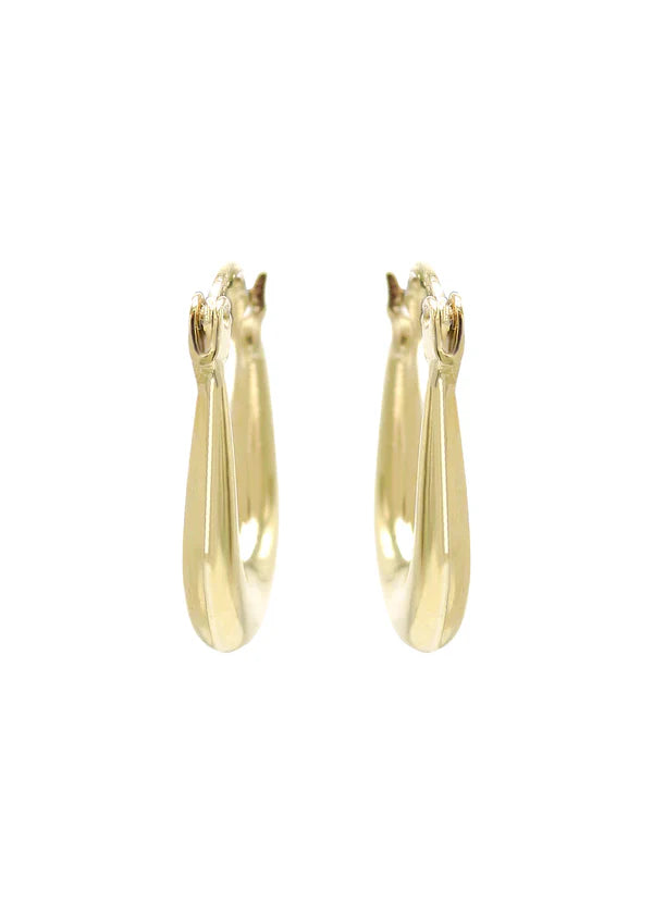 10K Womens Gold Hoop Earrings | 3MM