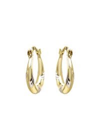 10K Womens Gold Hoop Earrings | 3.5MM