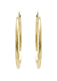 10K Womens Gold Hoop Earrings | Customizable Size | 3MM