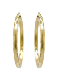 10K Womens Gold Hoop Earrings | Customizable Size | 5MM