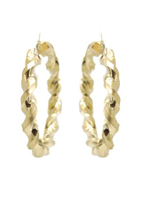10K Womens Gold Hoop Earrings | Customizable Size | 10MM
