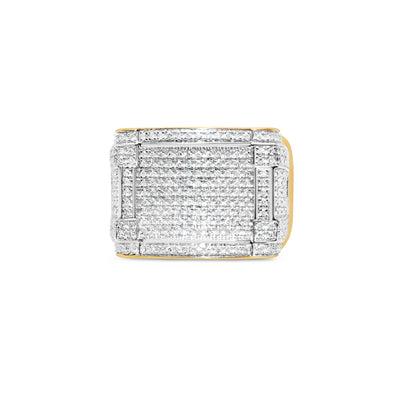 Mens Gold Diamond Pinky Ring | 14K Yellow Gold | 0.58 CTW