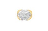 Mens Gold Diamond Pinky Ring | 14K Yellow Gold | 0.38 CTW