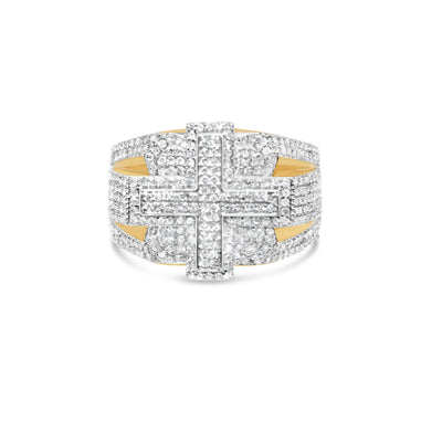 Mens Gold Diamond Pinky Ring | 14K Yellow Gold | 1.30 CTW