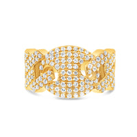 Mens Diamond Cuban Pinky Ring | 14K Yellow Gold | 1.91CTW