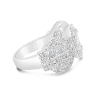 Mens Gold Round and Baguette Diamond Ring | 14K | 1.55 CTW