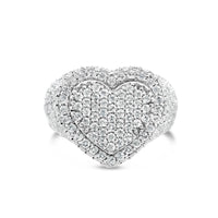 Gold Diamond Heart Ring | 14K | 2.40 CTW