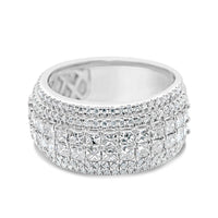 Gold Princess Cut Diamond  Ring | 14K | 3.58 CTW