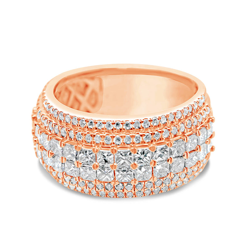 Gold Princess Cut Diamond  Ring | 14K | 3.58 CTW