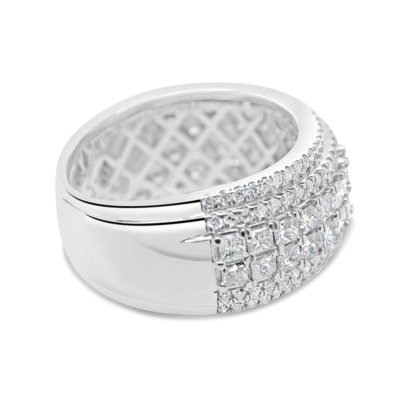 Gold Princess Cut Diamond  Ring | 14K | 3.58 CTW