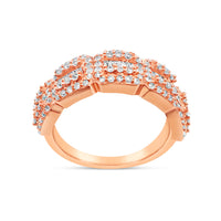Mens Gold Round and Baguette Diamond Ring | 14K | 0.91 CTW