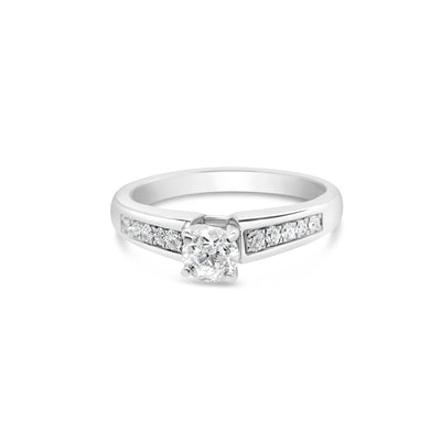 Gold 1CT Round Diamond Engagement Ring | 14K | 1.30 CTW