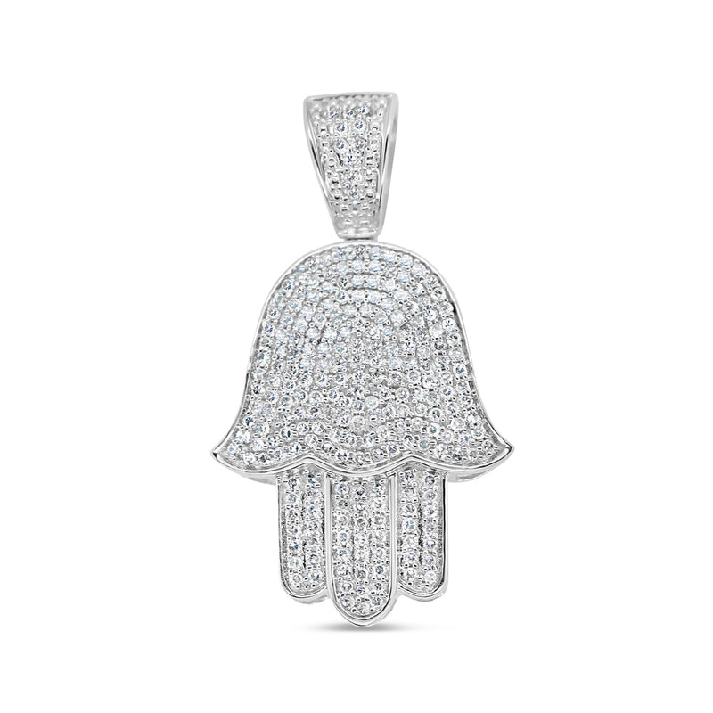 Hamsa Pendant - Yellow Gold Diamond | 2.17CTW | 10K