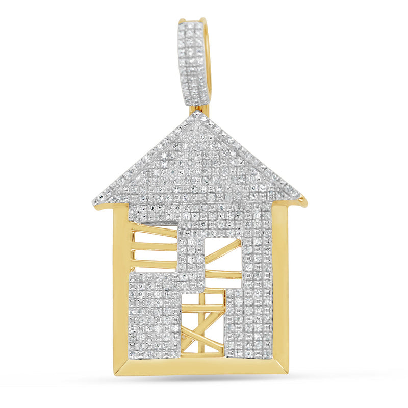 House - Yellow Gold Diamond Pendant | 0.77CTW | 10K