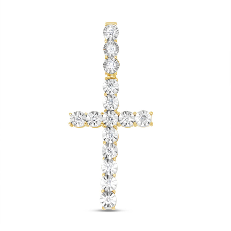 Cross - Yellow Gold Diamond Pendant | 0.65 CTW | 10K