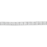 14K White Gold 1.60CT Flower Diamond Bracelet