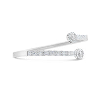 10K Gold 1.50CT Baguette and Round Diamond - Standard Round Eternity Bangle