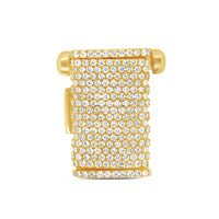 Lock - Yellow Gold Diamond Chain lock| 1.68CTW | 14K | 14MM