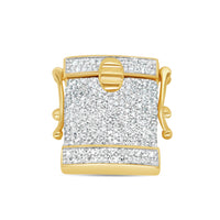 Lock - Diamond Chain Lock | Yellow Gold | 0.83CTW | 10K | 14MM