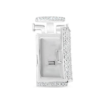 Lock - Gold Diamond Chain Lock | 2.50CTW | 14K | 14MM | Tri-Color Available