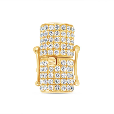 Lock - Diamond Chain Lock | Yellow Gold | 1.25 CTW | 14K | 9MM