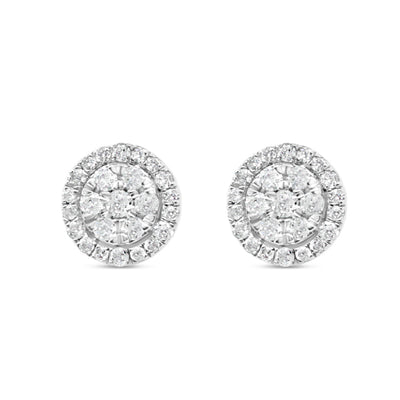 Gold Diamond Round Earrings | Yellow Gold 14K | 1.50CT | 10MM