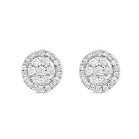 Gold Diamond Round Earrings | Yellow Gold 14K | 1.50CT | 10MM