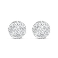 Gold Diamond Round Earrings | Yellow Gold 14K | 3.00CT | 14MM
