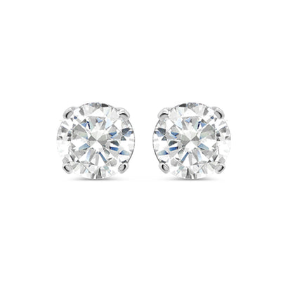 10K White Gold | Diamond Earrings | 0.25CTW | 5.46MM