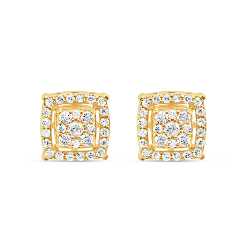 14K Yellow Gold | Diamond Earrings | 0.51CTW | 8.55MM