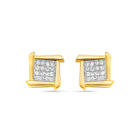 10K White Gold | Diamond Earrings | 0.50CTW | 7.6MM