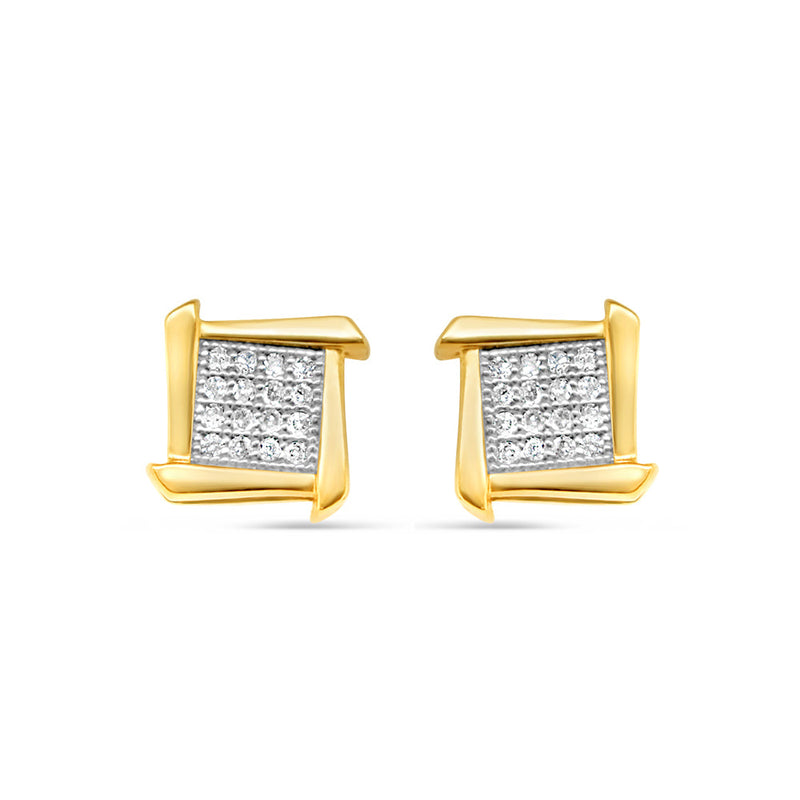 10K White Gold | Diamond Earrings | 0.50CTW | 7.6MM