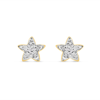 14K Yellow Gold | Diamond Star Earrings | ?CTW | 5.16MM pirce check