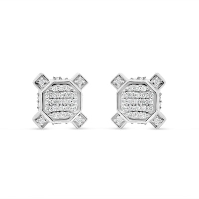 10K Yellow Gold | Diamond Earrings | 0.23CTW | 8.43MM