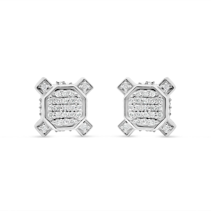10K Yellow Gold | Diamond Earrings | 0.23CTW | 8.43MM