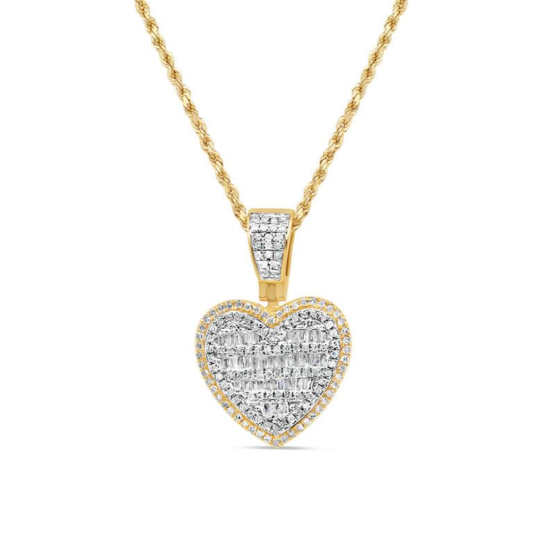 Heart Pendant with Necklace | 14K Yellow Gold | 17.64MM| 0.67CT