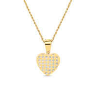Heart Pendant with Necklace | 14K Yellow Gold | 17.64MM| 0.67CT