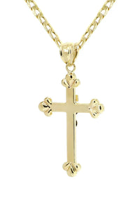 10K Gold Crucifix / Cross Necklace For Men | 2.9 Grams