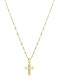 10K Gold Crucifix / Cross Necklace For Men | 3.1 Grams