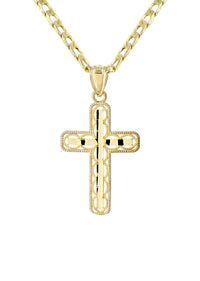 10K Gold Crucifix / Cross Necklace For Men | 3.1 Grams