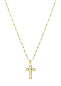 10K Gold Crucifix / Cross Necklace For Men | 3.1 Grams