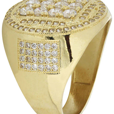 Mens Gold Pinky Ring | 10K Solid Yellow Gold