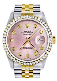 Rolex Datejust Watch 16013| 36MM | Diamond Pink Dial | Jubilee Band