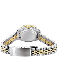 Diamond Rolex Datejust Gold Watch for Women | 1 Carat Bezel | 26MM | Pink Dial | Jubilee Band