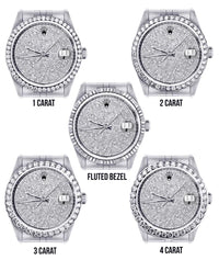 Diamond Rolex Datejust Watch 16200 | 36MM | Fully Iced Out Diamond Dial | Stainless Steel | Oyster Band