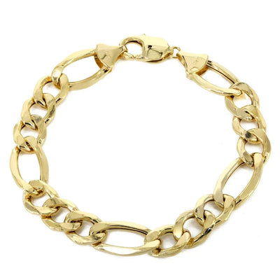 Hollow yellow figaro bracelet
