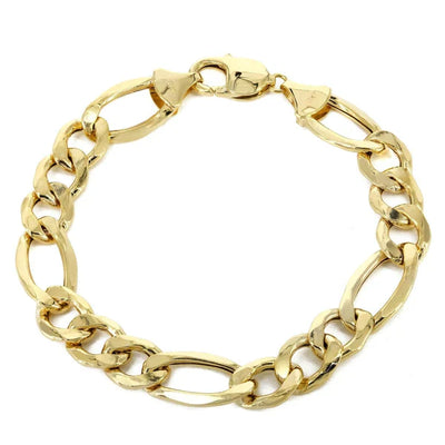 Hollow yellow figaro bracelet