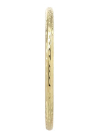 10K Gold Diamond Cut Hoop Earrings | Customizable Size