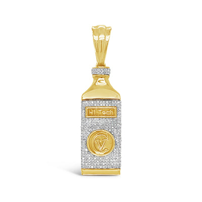 Hi Tech Bottle Pendant -  Diamond Yellow Gold | 0.47CTW | 10K